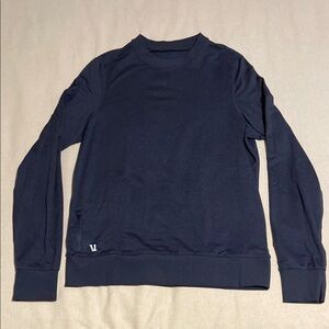 Vuori Ponto Performance Navy Blue Sweater Size Small